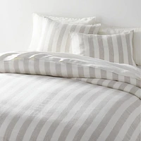 Jackie Stripe Linen Natural Standard Sham by Leanne Ford