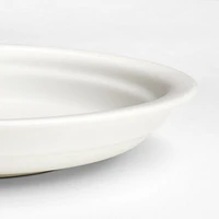 Jamesware White Stoneware Dinner Plate