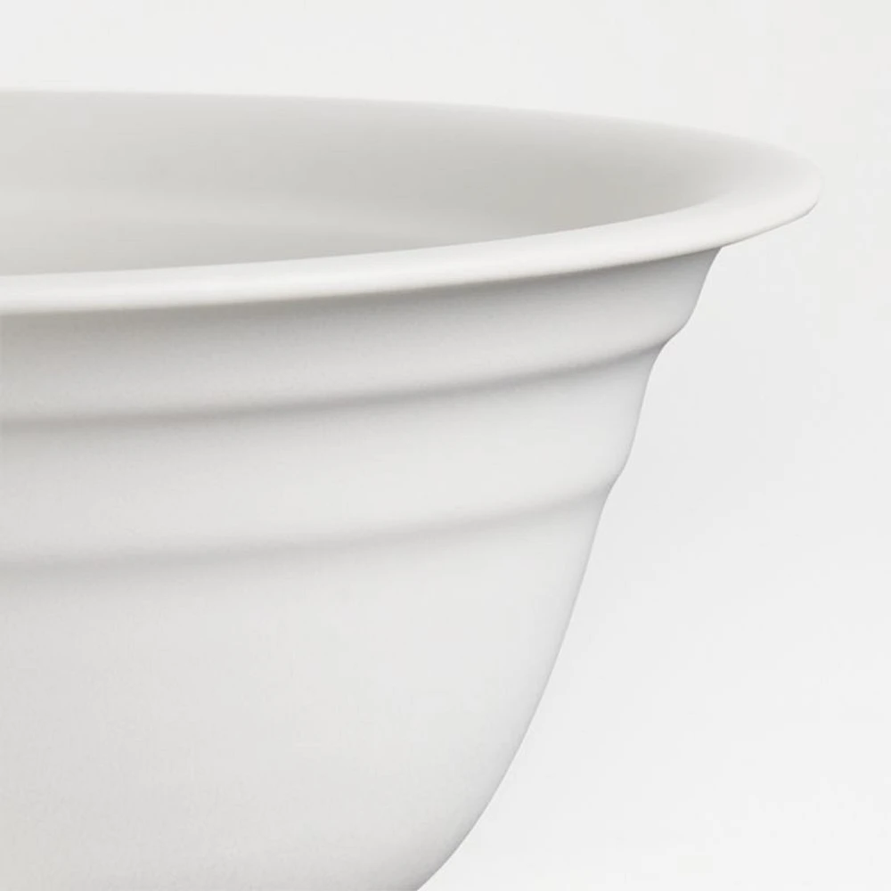 Jamesware White Stoneware Serving Bowl