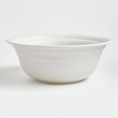 Jamesware White Stoneware Serving Bowl