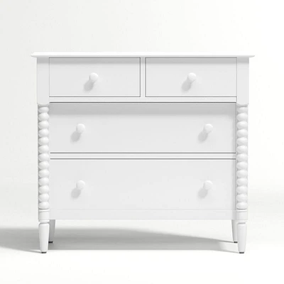 Jenny Lind Wood Narrow 4-Drawer Kids Dresser