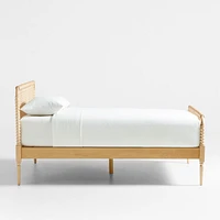 Jenny Lind Maple Wood Spindle King Bed