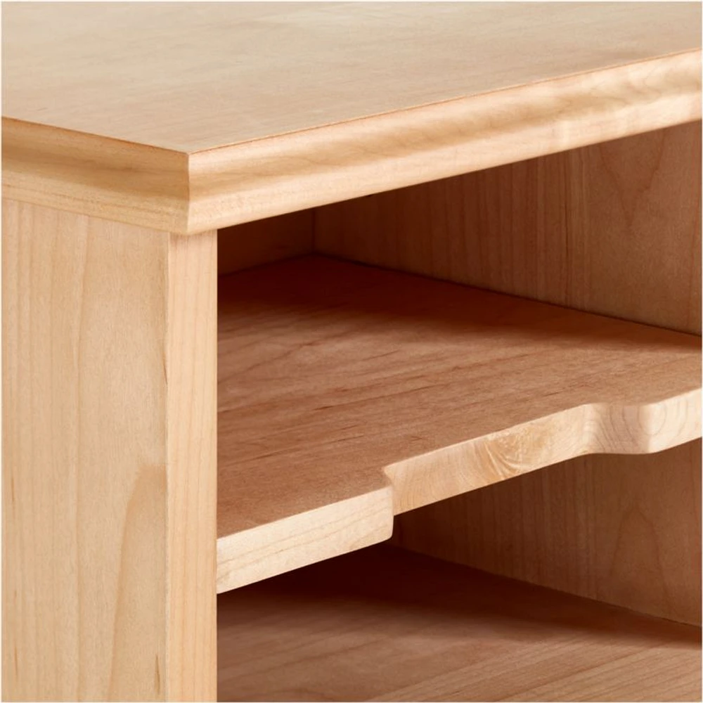 Jenny Lind Maple Wood Spindle 3-Drawer Kids Desk and Hutch
