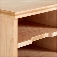 Jenny Lind Maple Wood Spindle 3-Drawer Kids Desk and Hutch