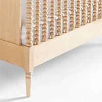 Jenny Lind Heirloom Maple Wood Convertible Baby Crib with Toddler Bed Rail