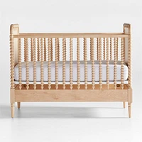 Jenny Lind Heirloom Maple Wood Convertible Baby Crib with Toddler Bed Rail