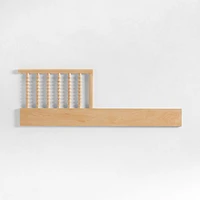 Jenny Lind Heirloom Maple Wood Convertible Baby Crib with Toddler Bed Rail