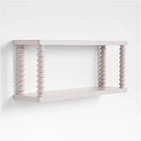 Jenny Lind Kids Violet Wood Spindle Wall Shelf
