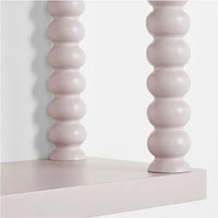 Jenny Lind Kids Violet Wood Spindle Wall Shelf