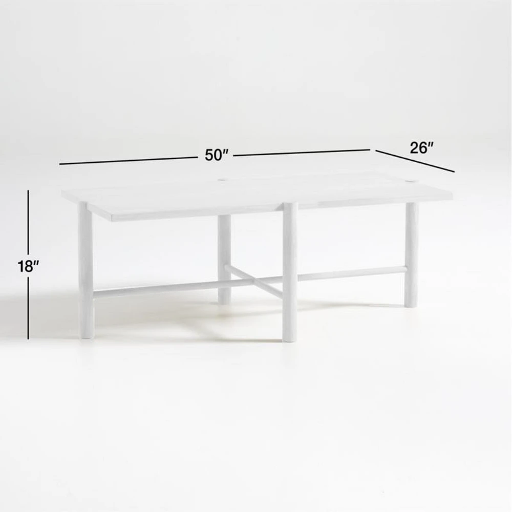 Jo Rectangular Wood Coffee Table
