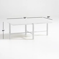 Jo Rectangular Wood Coffee Table