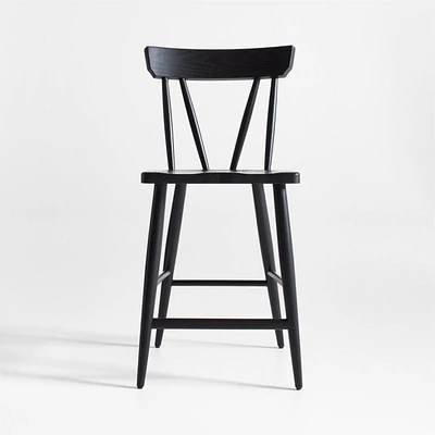 Juni Black Counter Stool