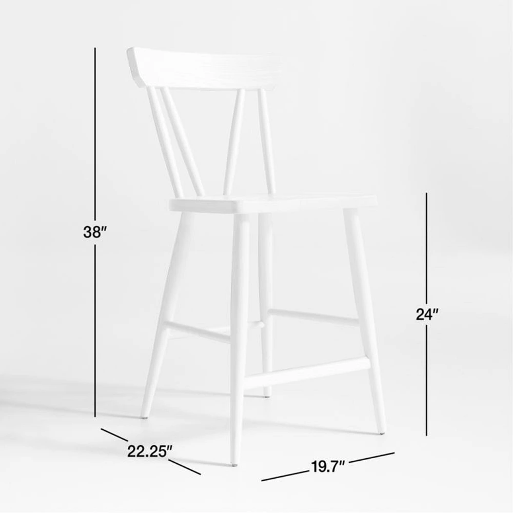 Juni Bleached Ash Counter Stool
