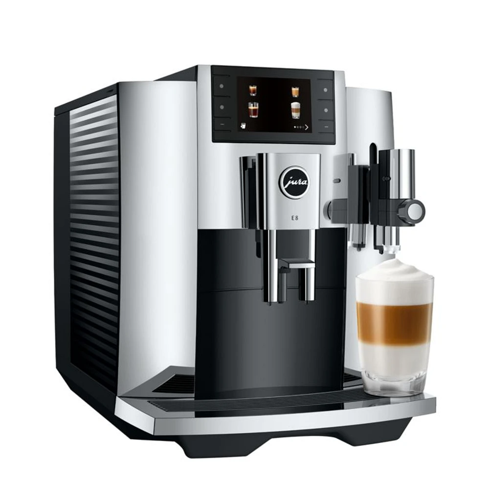 JURA ® E8 Automatic Espresso Machine in Chrome