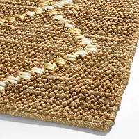 Arlequin Textured Diamond Ivory Kids Area Rug 5x8