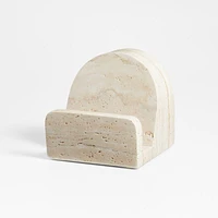 Kan Beige Travertine Cookbook Stand by Eric Adjepong