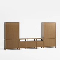 Keane 152" Driftwood Media Console Set