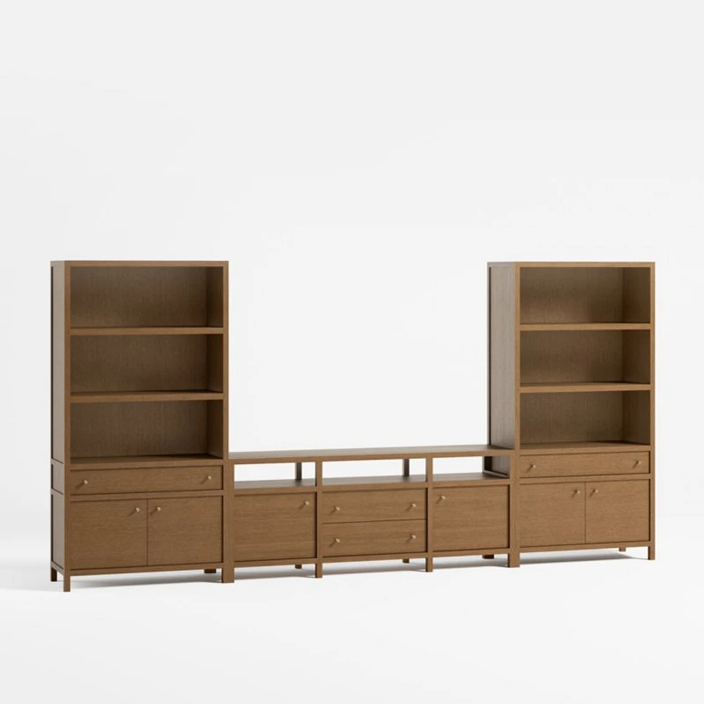 Keane 152" Driftwood Media Console Set