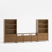 Keane 152" Driftwood Media Console Set