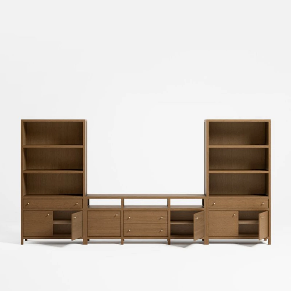 Keane 152" Driftwood Media Console Set