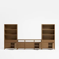 Keane 152" Driftwood Media Console Set