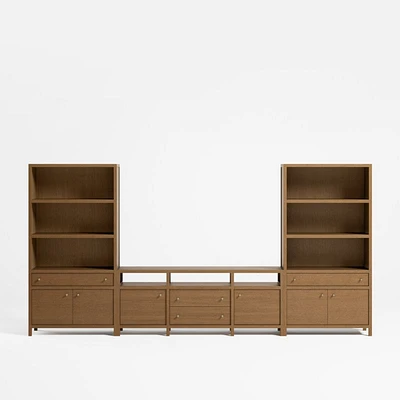 Keane 152" Driftwood Media Console Set