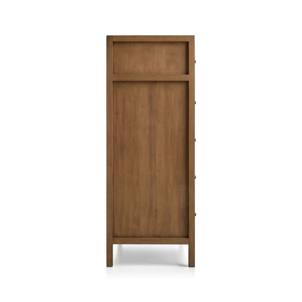 Keane Solid Driftwood 5-Drawer Chest