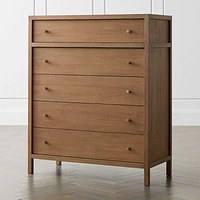 Keane Solid Driftwood 5-Drawer Chest