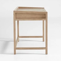 Keane 48" Weathered Natural Wood Desk with Outlets