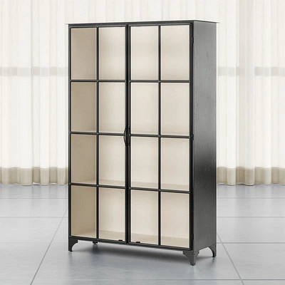 Kedzie 48" Black-and-White Storage Cabinet