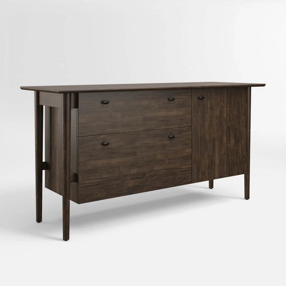 Kendall Charcoal Cherry Credenza