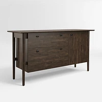 Kendall Charcoal Cherry Credenza