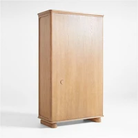 Kenmore Linen and Wood Storage Cabinet by Jake Arnold