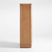 Kenmore Linen and Wood Storage Cabinet by Jake Arnold
