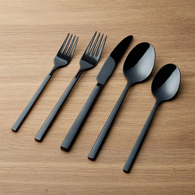 Kenton Black 20-Piece Flatware Set