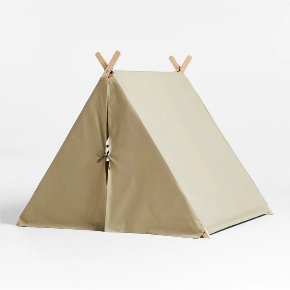Khaki Green Collapsible Kids Canvas Play Tent