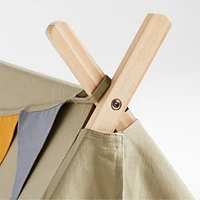 Khaki Green Collapsible Kids Canvas Play Tent