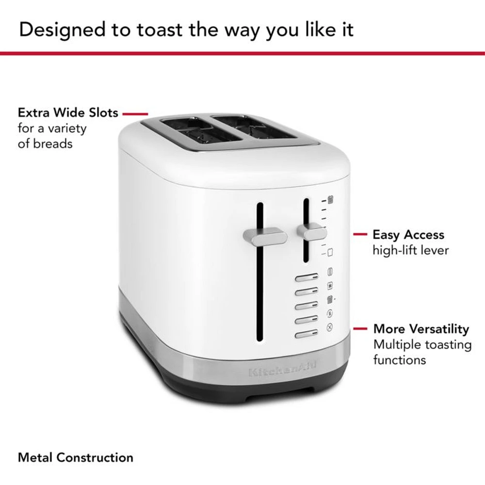 KitchenAid ® -Slice Toaster in Porcelain White