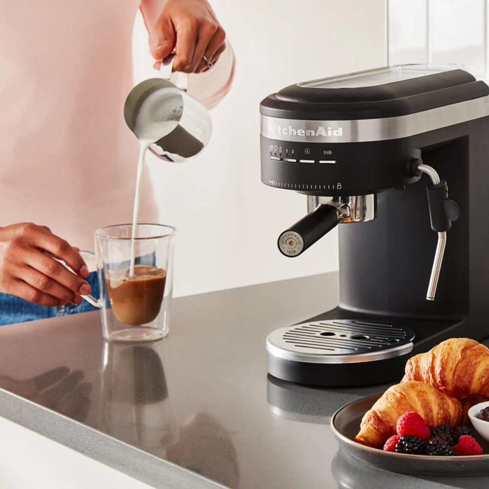 KitchenAid ® Matte Black Semi-Automatic Espresso Machine