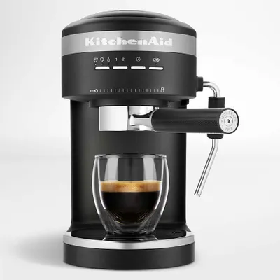 KitchenAid ® Matte Black Semi-Automatic Espresso Machine