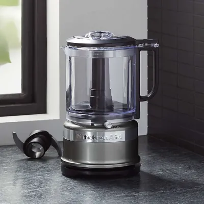 KitchenAid ® Contour Silver 5-Cup Mini Food Processor