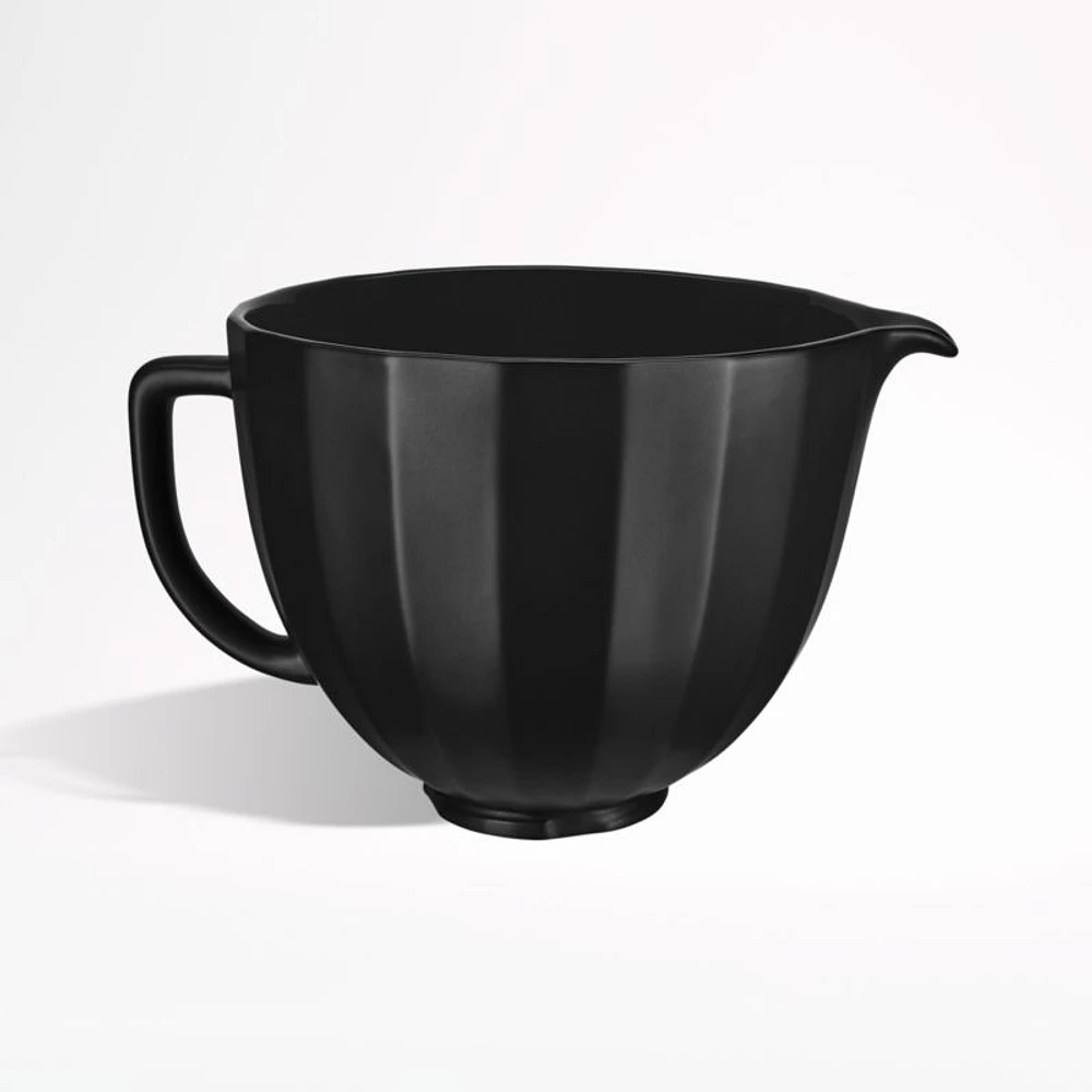 KitchenAid ® Stand Mixer Matte Black Shell 5-Quart Ceramic Mixing Bowl with Spout
