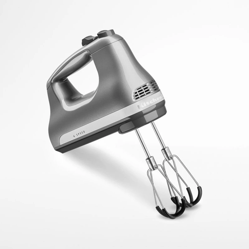 KitchenAid ® Contour Silver 6-Speed Hand Mixer with Flex Edge Beaters