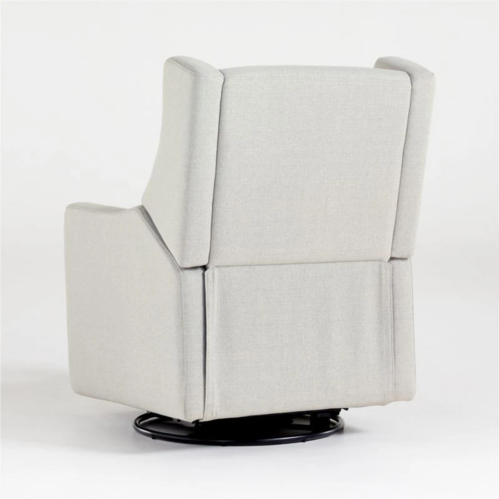Babyletto Kiwi Grey Nursery Power Recliner in Eco-Performance Fabric