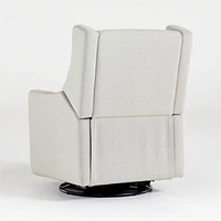 Babyletto Kiwi Grey Nursery Power Recliner in Eco-Performance Fabric