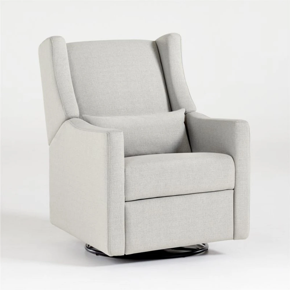 Babyletto Kiwi Grey Nursery Power Recliner in Eco-Performance Fabric