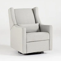 Babyletto Kiwi Grey Nursery Power Recliner in Eco-Performance Fabric
