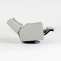 Babyletto Kiwi Grey Nursery Power Recliner in Eco-Performance Fabric