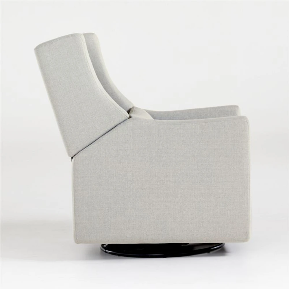 Babyletto Kiwi Grey Nursery Power Recliner in Eco-Performance Fabric