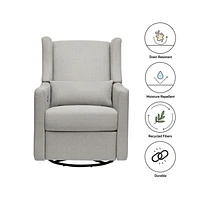 Babyletto Kiwi Grey Nursery Power Recliner in Eco-Performance Fabric